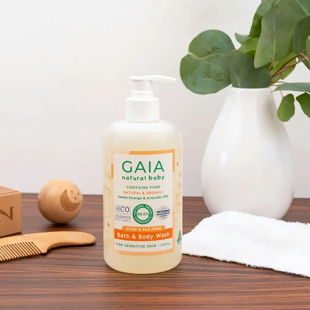 Gaia Natural Baby Bath & Body Wash 500mL