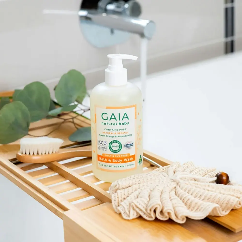 Gaia Natural Baby Bath & Body Wash 500mL