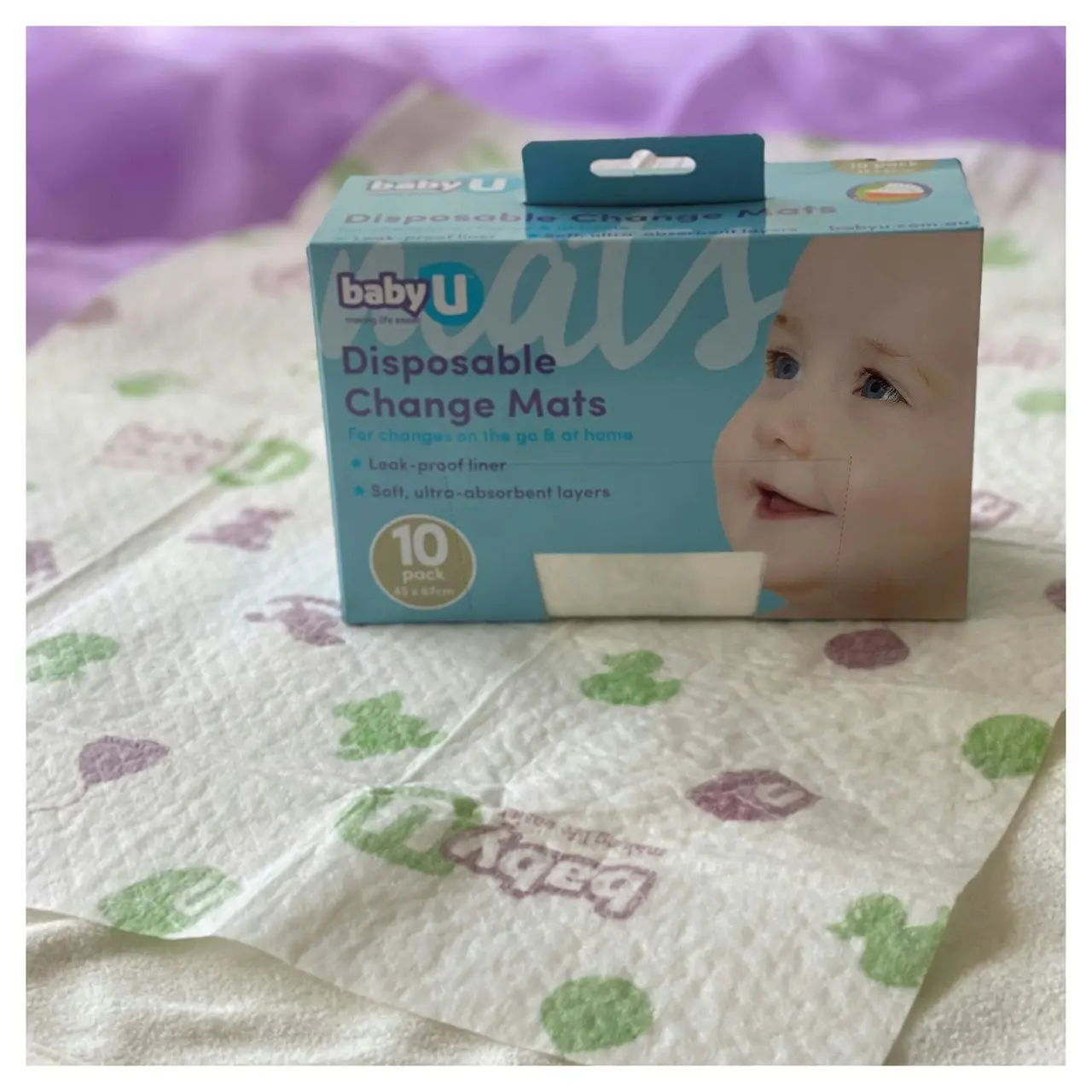 BabyU Disposable Change Mats 10 Pack