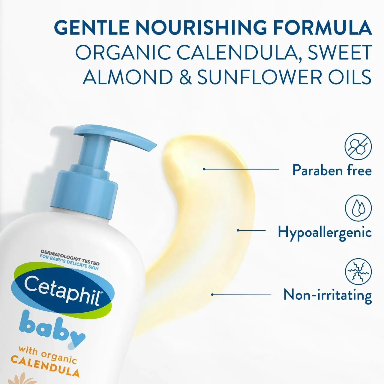 Cetaphil Baby Daily Lotion with Organic Calendula 400mL