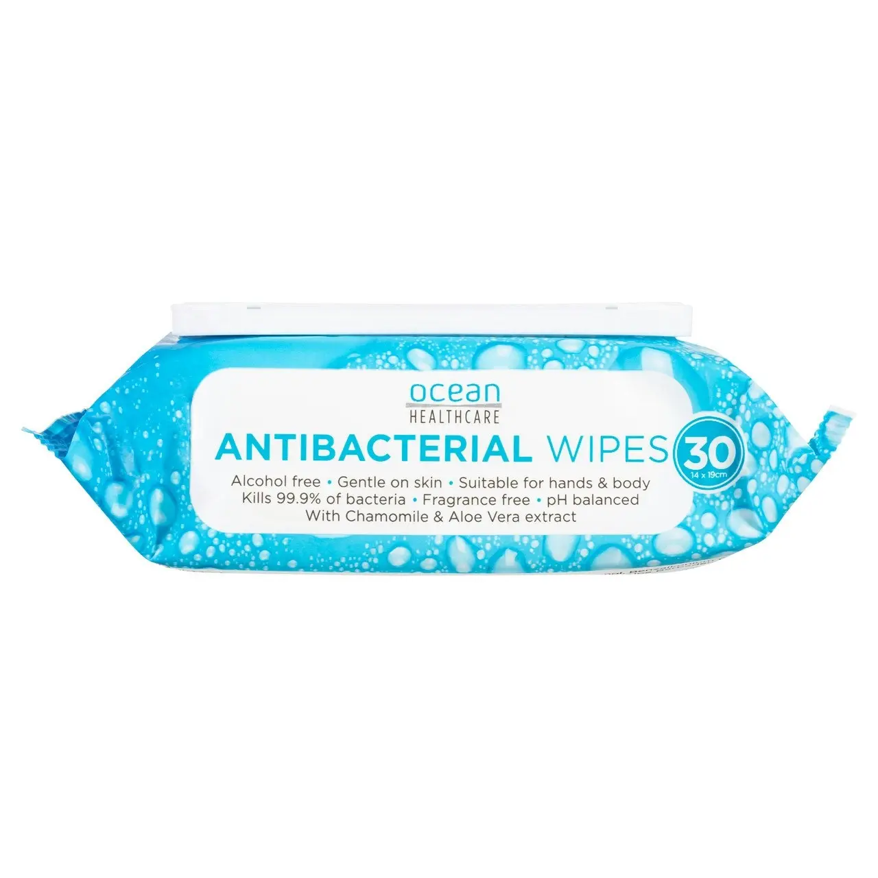 Ocean Healthcare Antibacterial Wipes 30 Pack