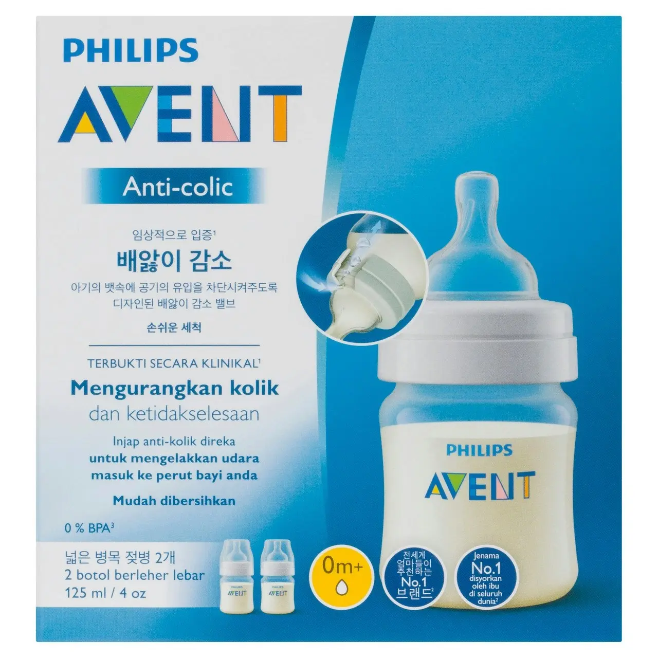 Philips Avent Anti-colic Baby Bottles 2 Pack 125mL