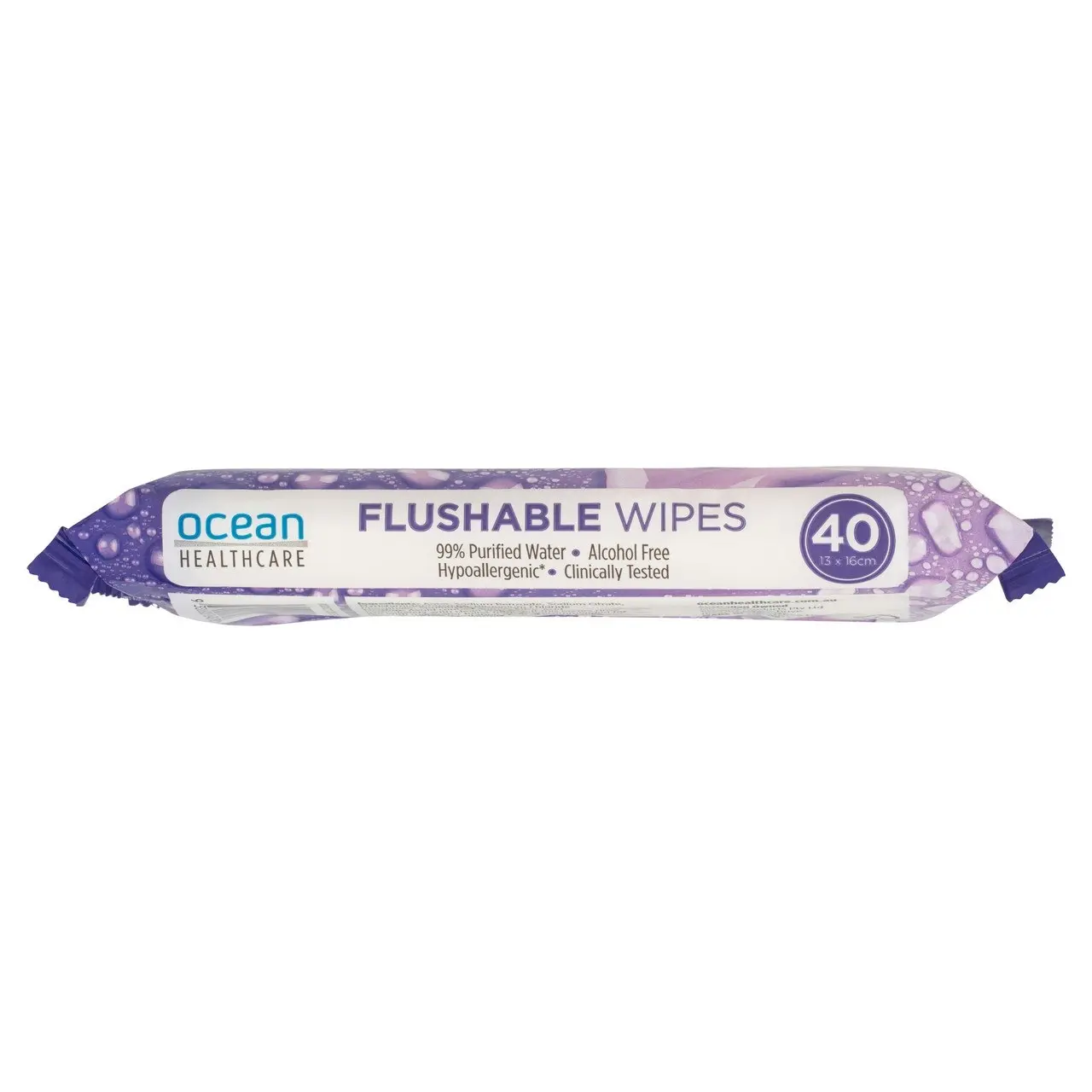 Ocean Healthcare Flushable Wipes 40 Pack