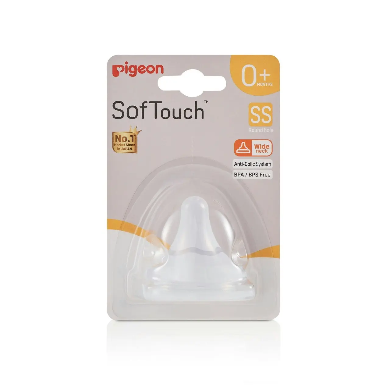 PIGEON Softouch Peristaltic Plus Teat SS 1 Pack