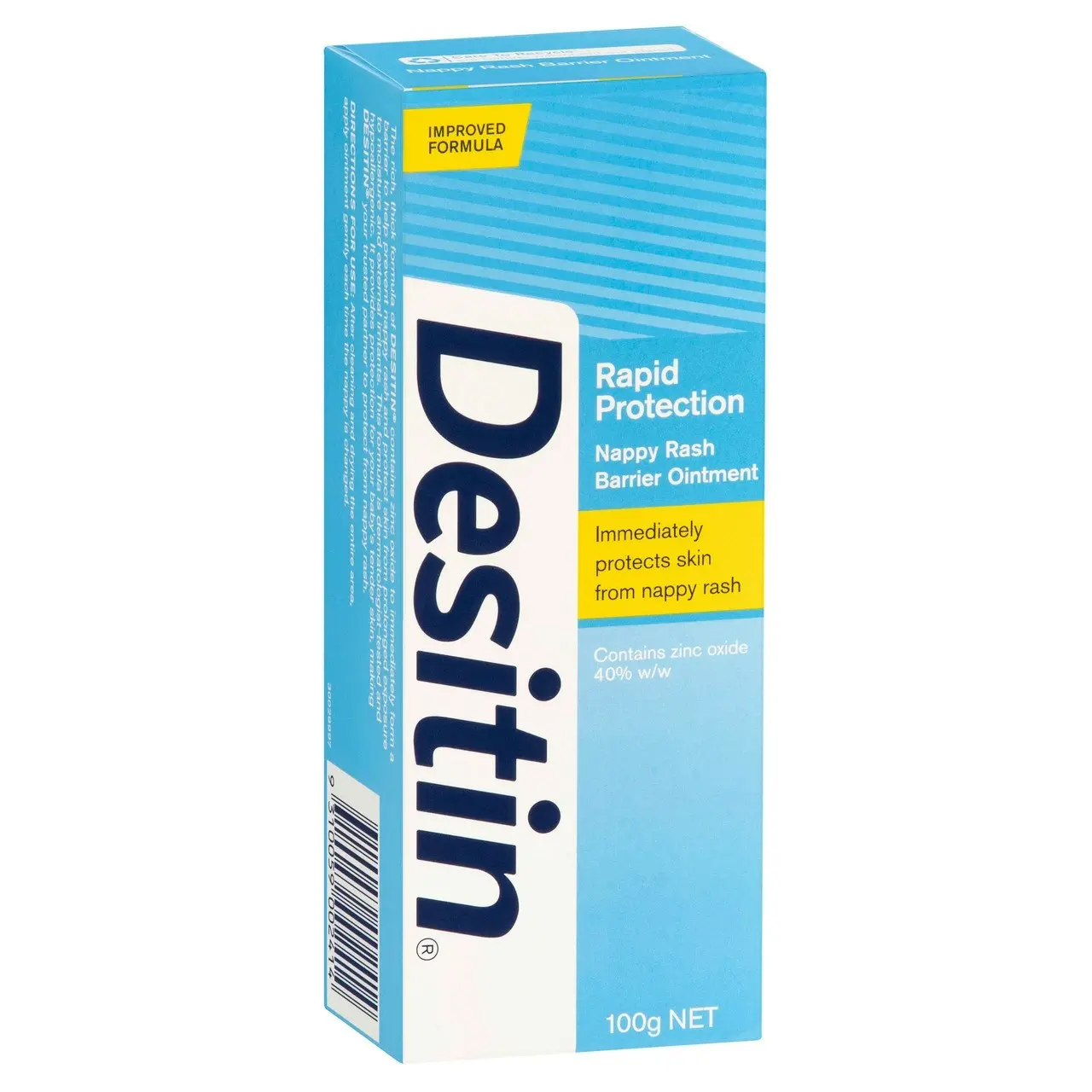 Desitin Rapid Protection Nappy Rash Barrier Ointment 100g