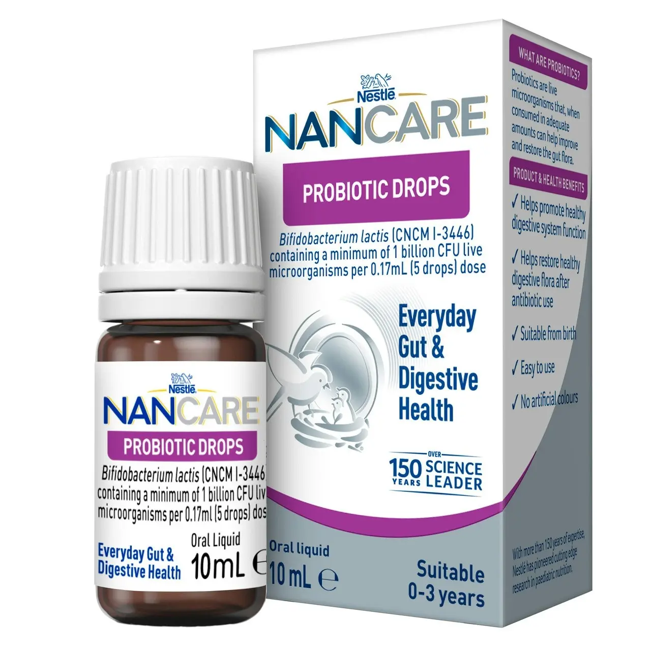 Nestle NAN CARE Probiotic Drops For Everyday Gut & Digestive Health 10mL