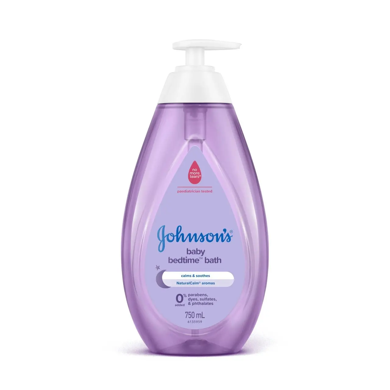 Johnson's Bedtime Gentle Calming Jasmine & Lily Scented Tear-Free Baby Bath 750mL