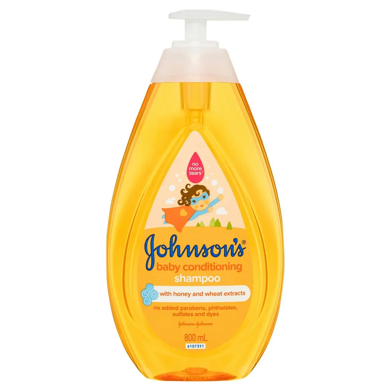 Johnson's 3-in-1 Hypoallergenic Gentle Tear-Free Conditioning Baby Shampoo & Cleansing Wash 800mL