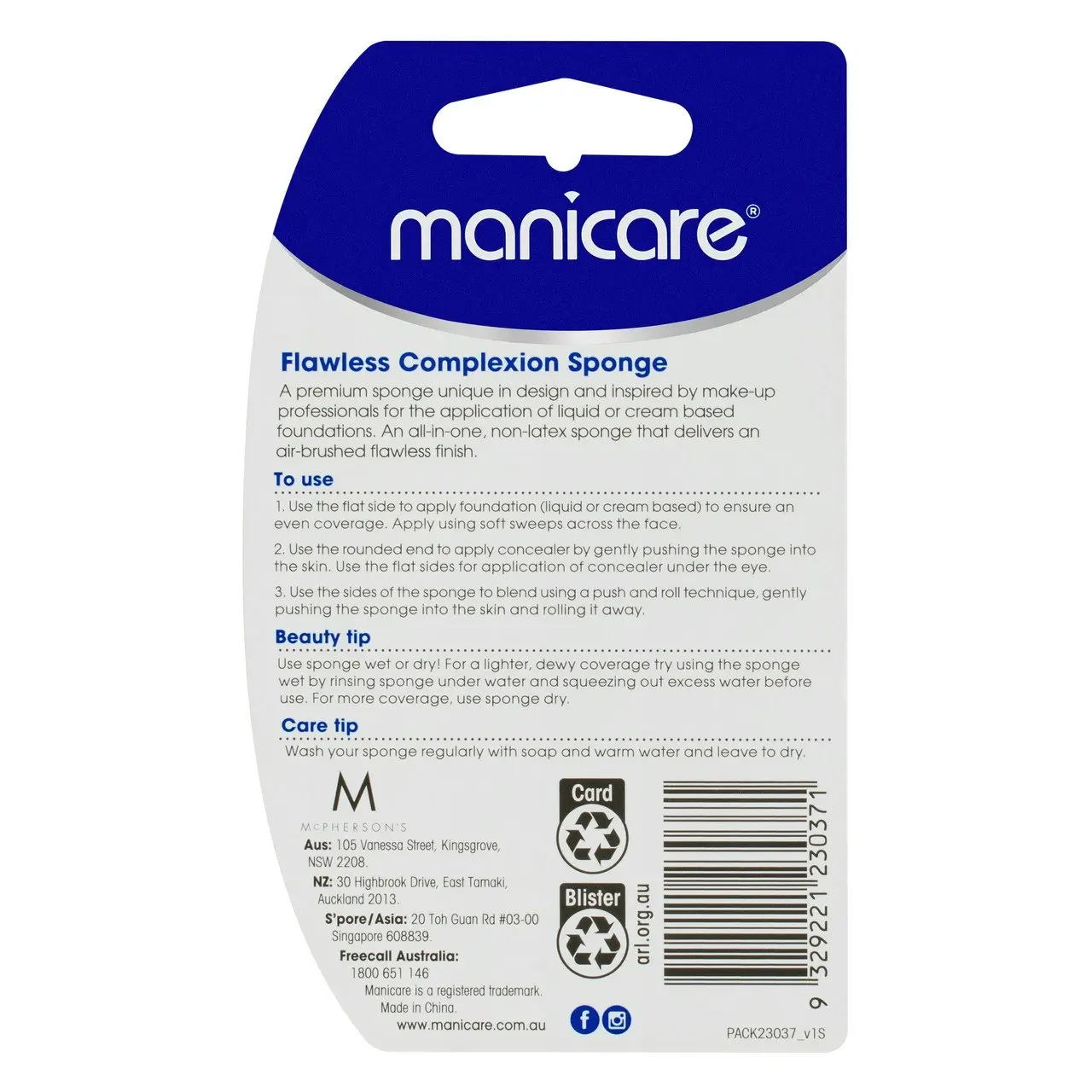 Manicare Flawless Complexion Sponge