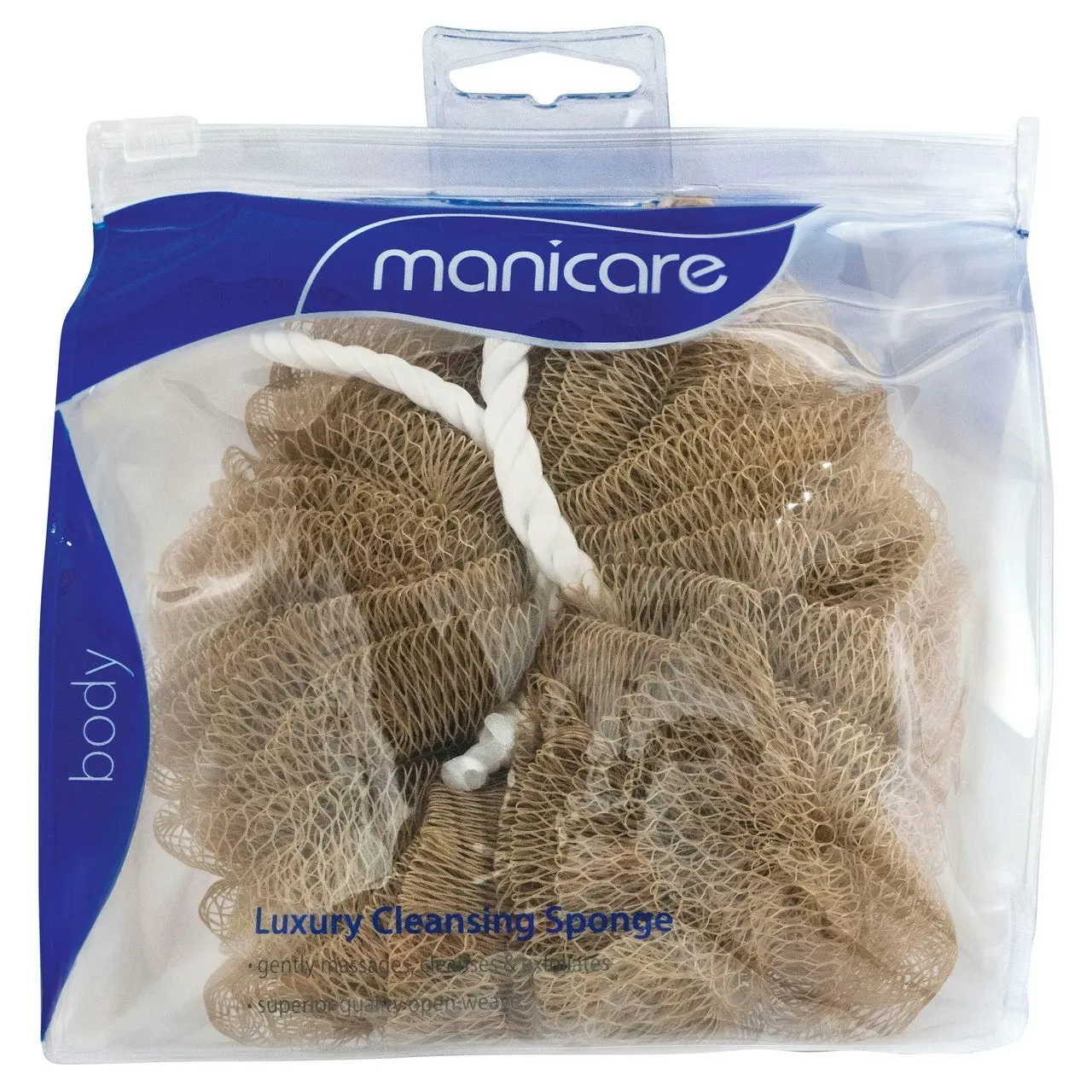 Manicare Luxury Cleansing Sponge, Brown