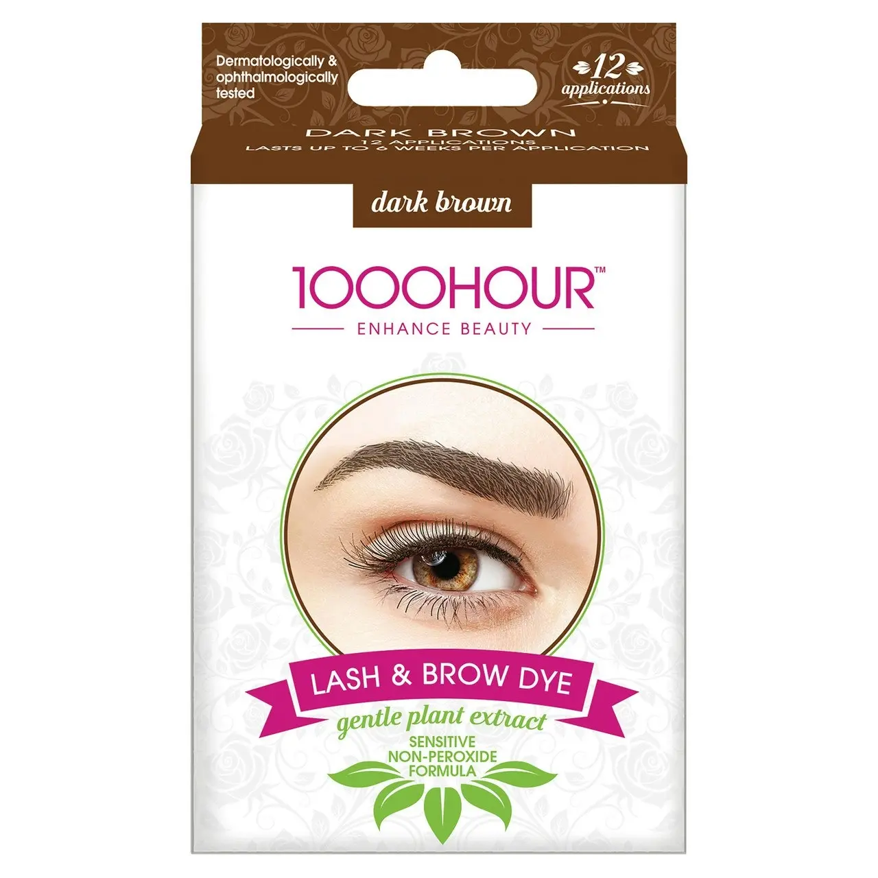 1000HOUR Plant Extract Lash & Brow Dye Kit - Dark Brown