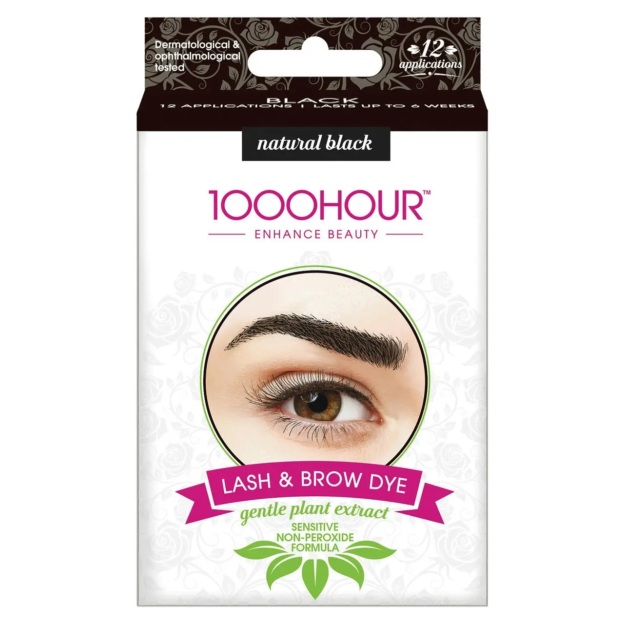 1000HOUR Plant Extract Lash & Brow Dye Kit - Black