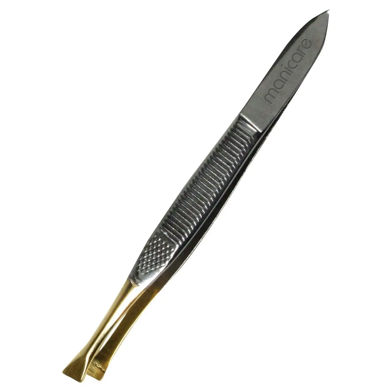 Manicare Slant Tweezers, Gold Tipped