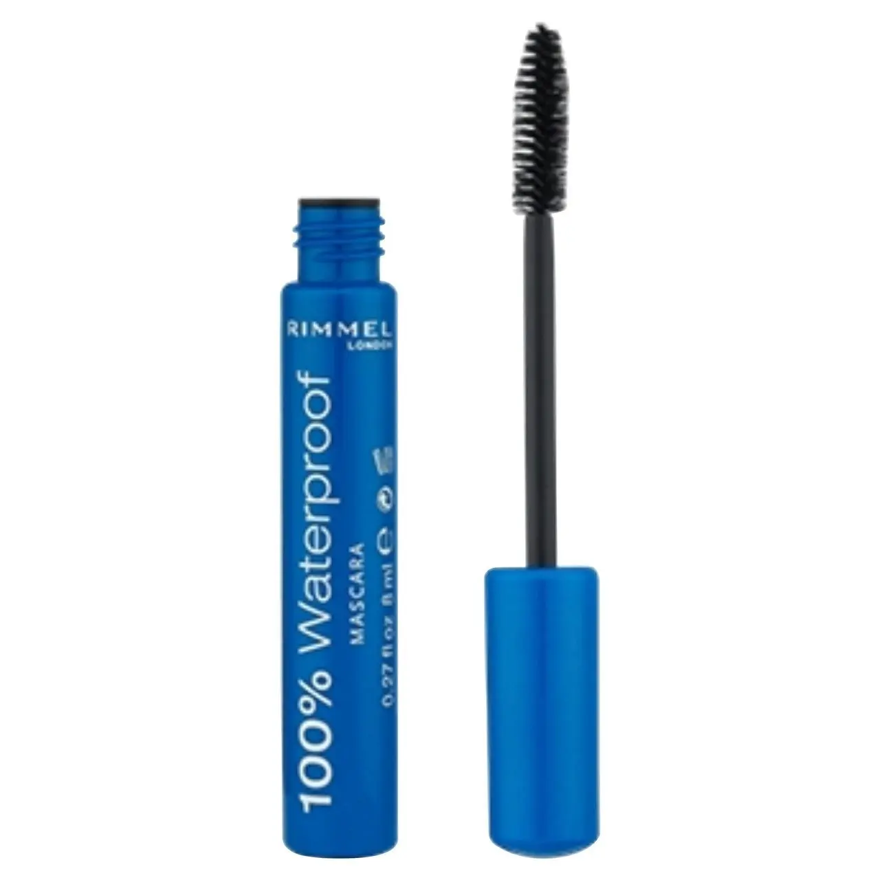 Rimmel London 100% Waterproof Mascara - Black Black