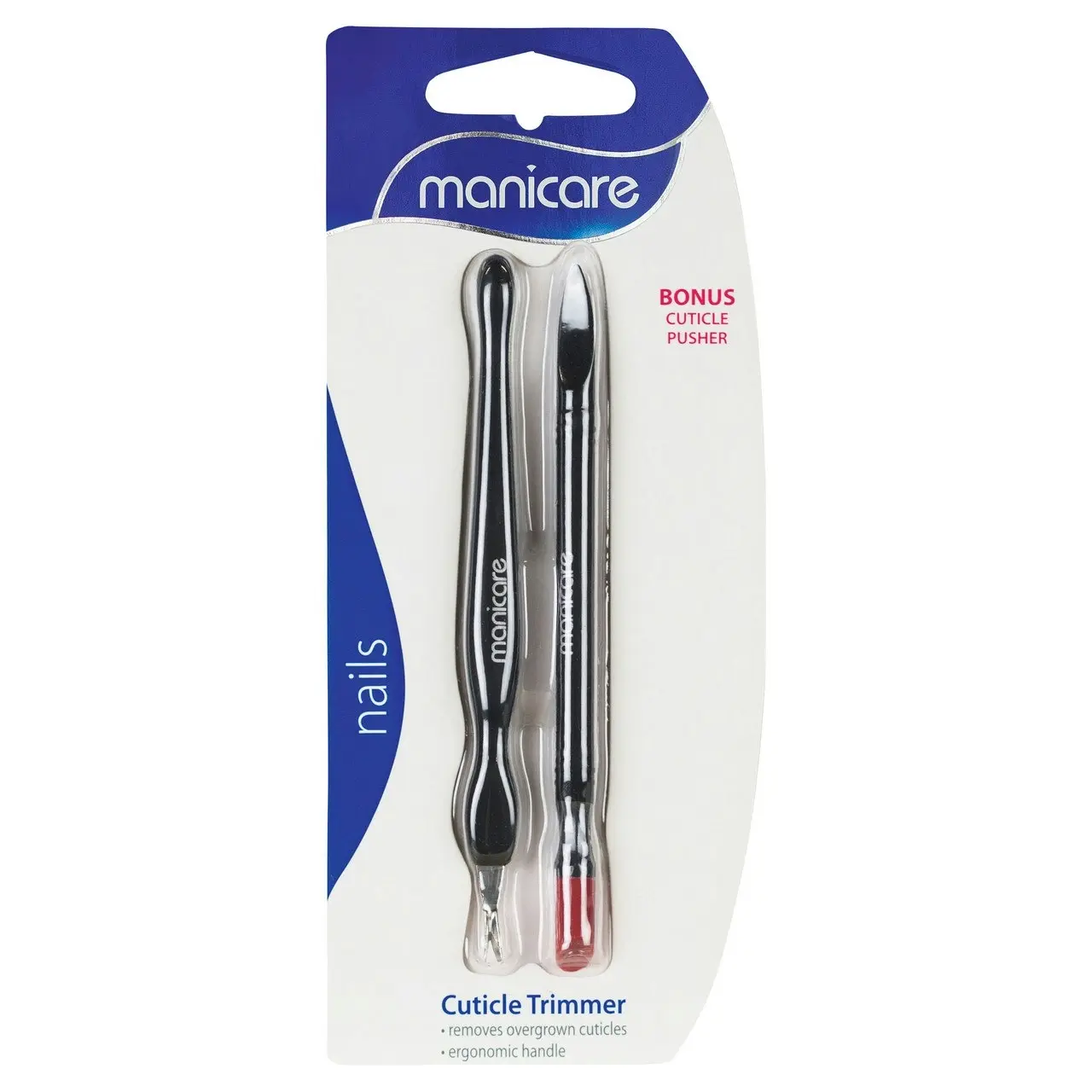 Manicare Cuticle Trimmer, With Bonus Pusher