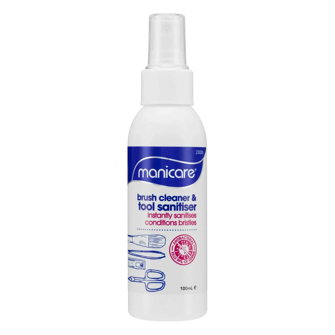 Manicare Brush Cleaner & Tool Sanitiser 100mL