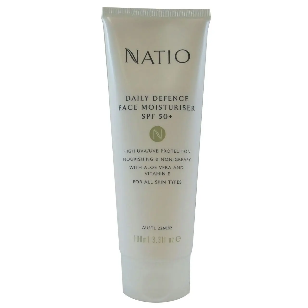 Natio Daily Defence Face Moisturiser SPF 50+ 100ml