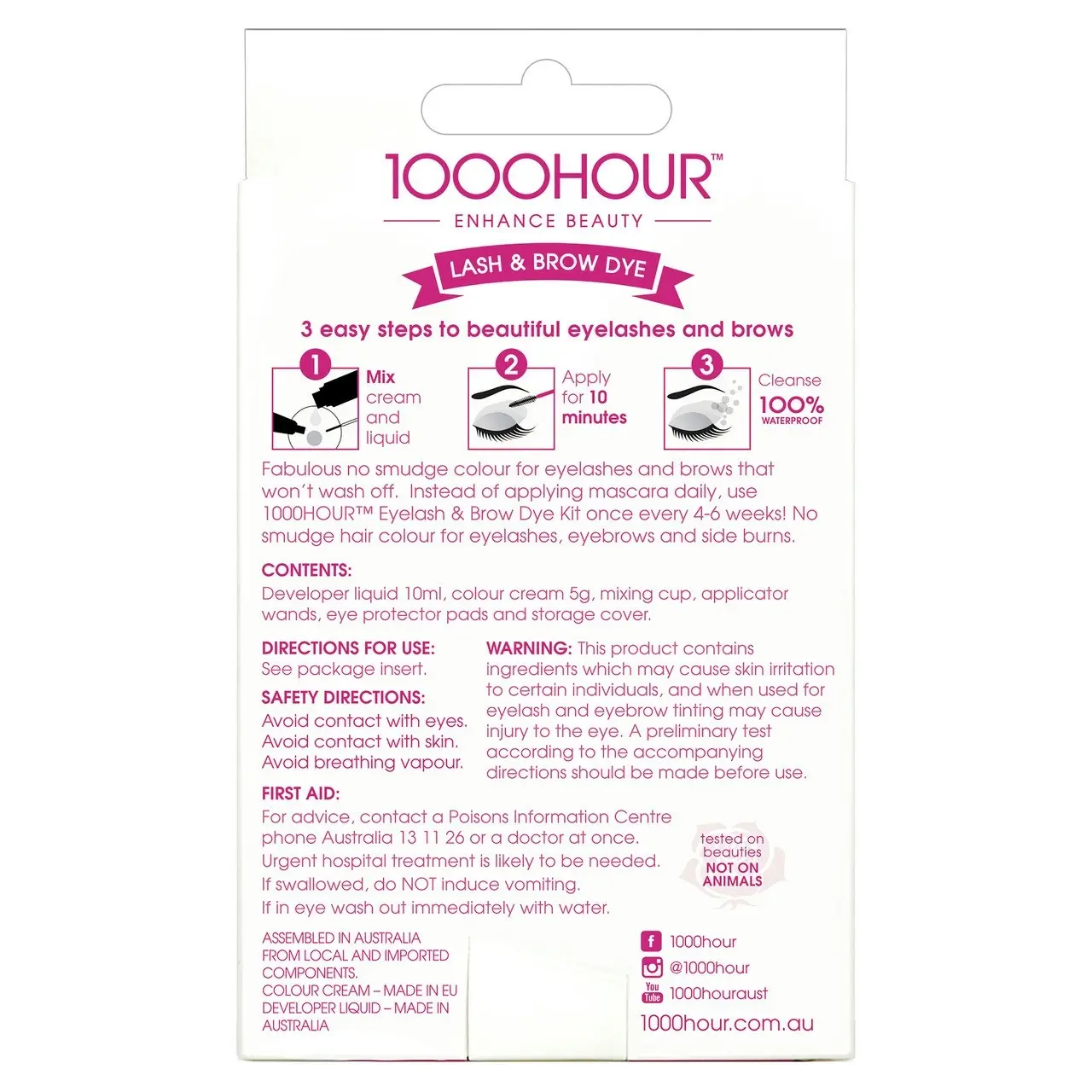 1000HOUR Lash & Brow Dye Kit - Blue/Black