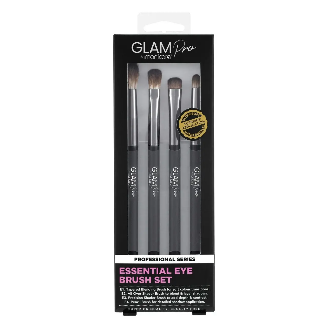 Glam by Manicare(R) Pro Essential Eye Brush Set