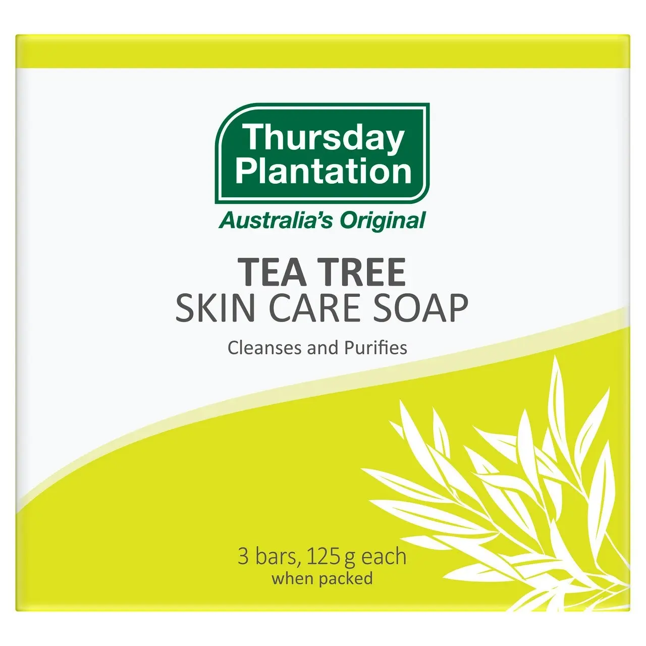 Thursday Plantation Tea Tree Skin Care Soap Bars 3 x 125g