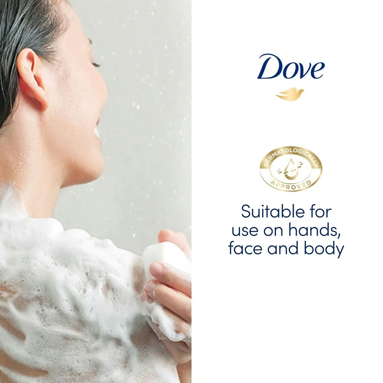 Dove  Beauty Cream Bar for soft, smooth, healthy-looking skin Original with 1/4 moisturising cream 4 x 90 g