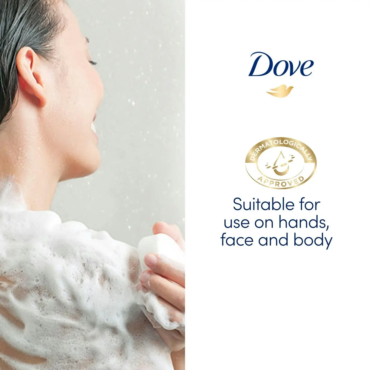 Dove  Beauty Cream Bar for soft, smooth, healthy-looking skin Sensitive with 1/4 moisturising cream 4 x 90 g