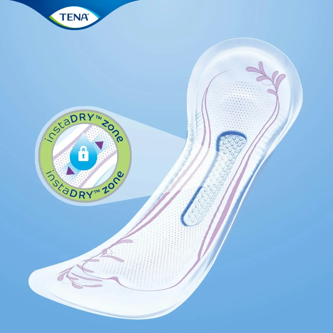 TENA Pads InstaDRY(TM) Standard Length 20 pack