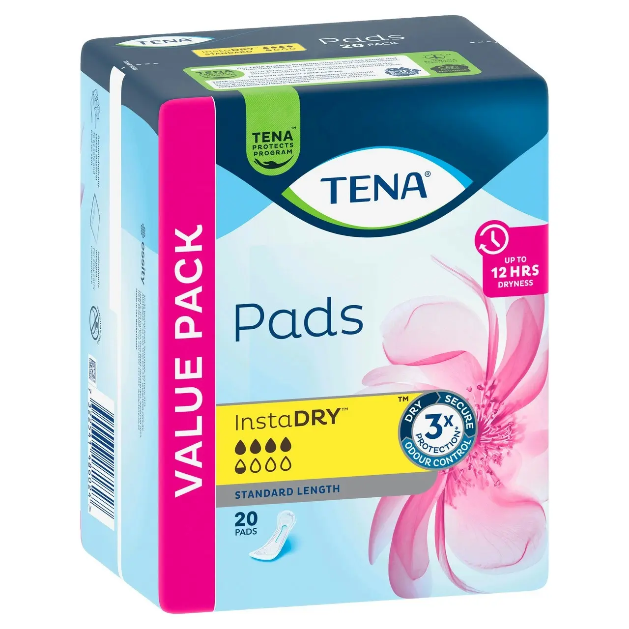 TENA Pads InstaDRY(TM) Standard Length 20 pack