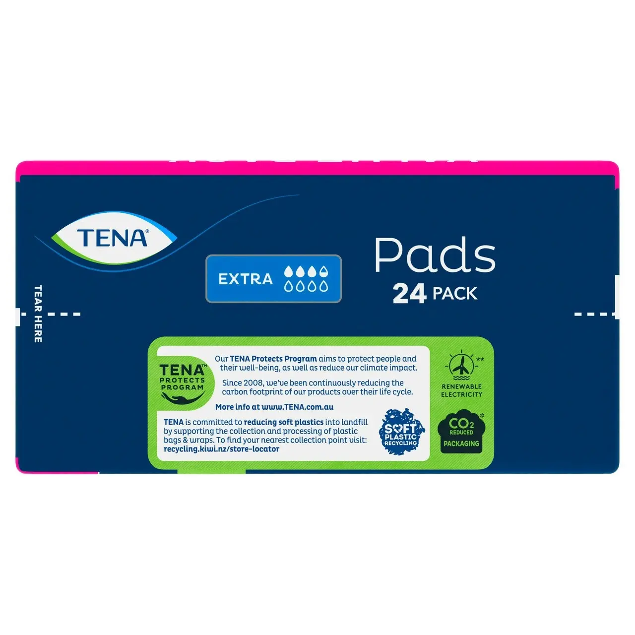 TENA Pads Extra Standard Length 24 Pack