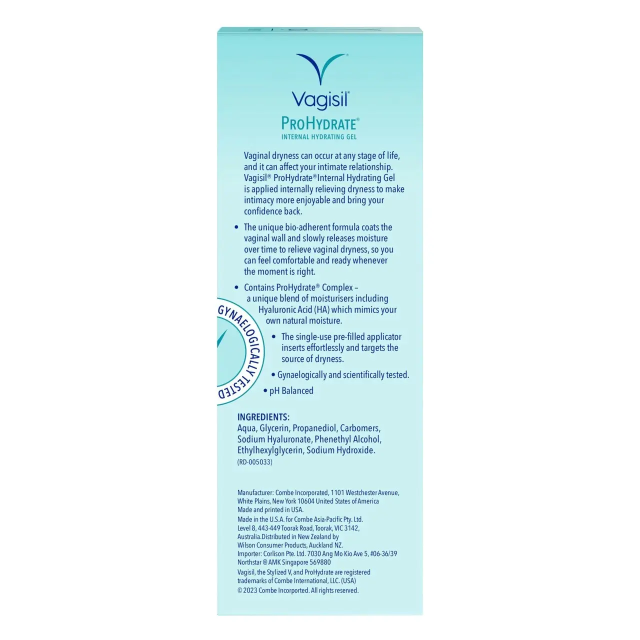 Vagisil ProHydrate Internal Hydrating Gel 6 x 5g