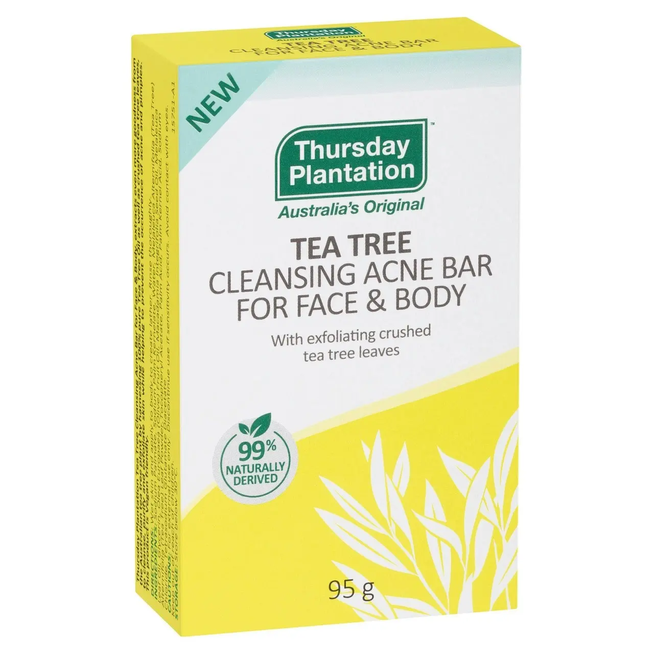 Thursday Plantation Cleansing Bar for Face & Body 95g