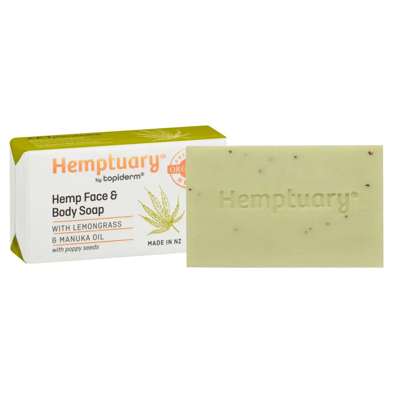 Hemptuary(R) by Topiderm(R) Hemp Face and Body Soap 100g