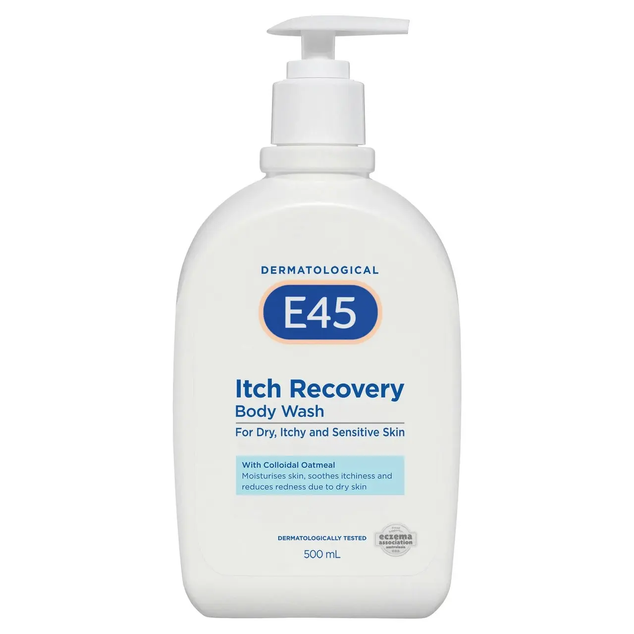 E45 Itch Recovery Body Wash 500mL