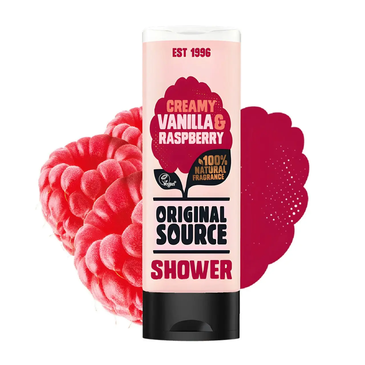 Original Source Shower Gel Vanilla Milk and Raspberry 250ml