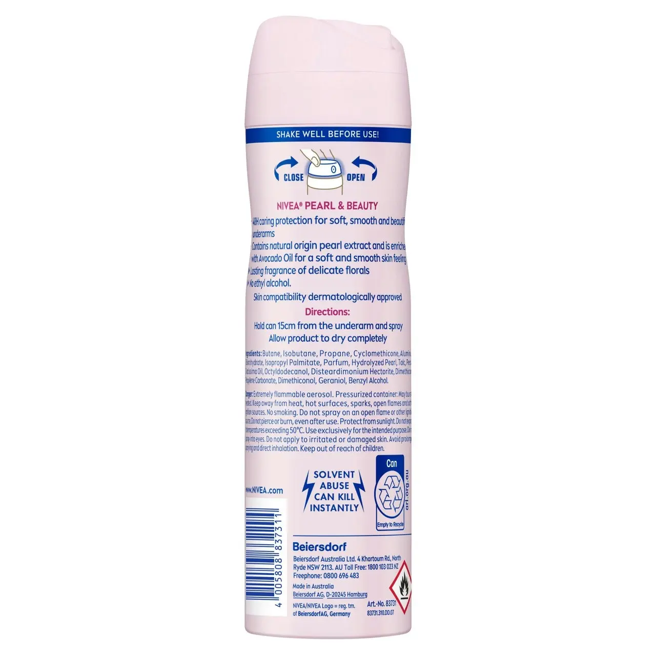 Nivea Pearl & Beauty Anti-perspirant Aerosol Deodorant 150ml