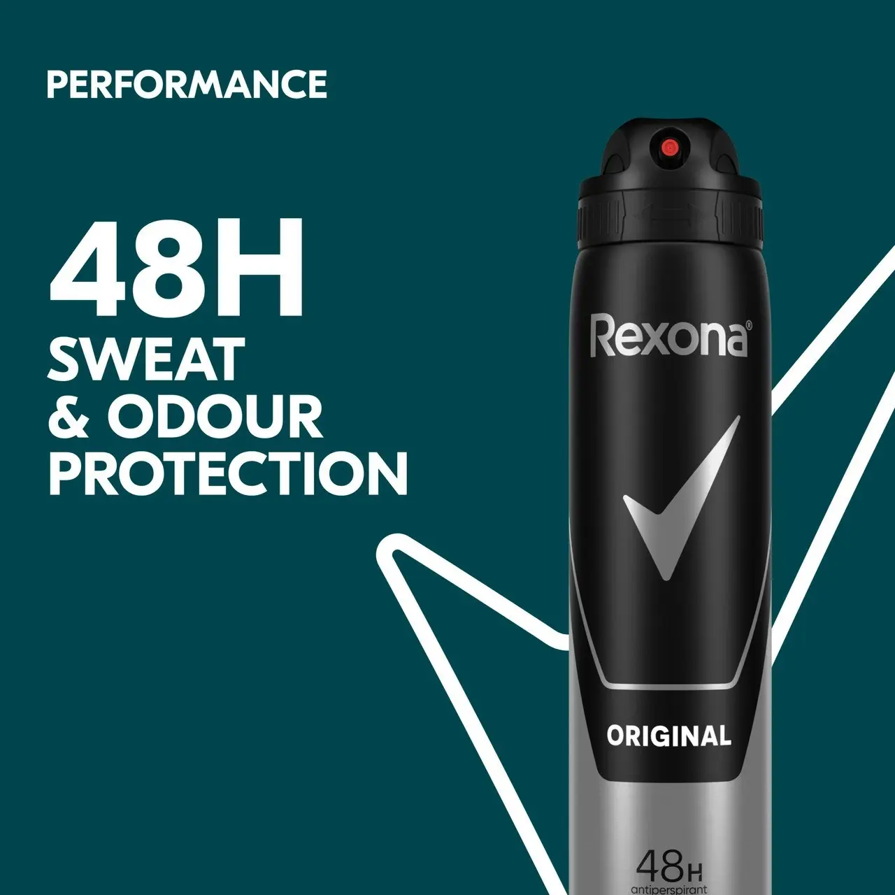 Rexona Men Deodorant Aerosol Antiperspirant Original 48-hour Protection 250ml