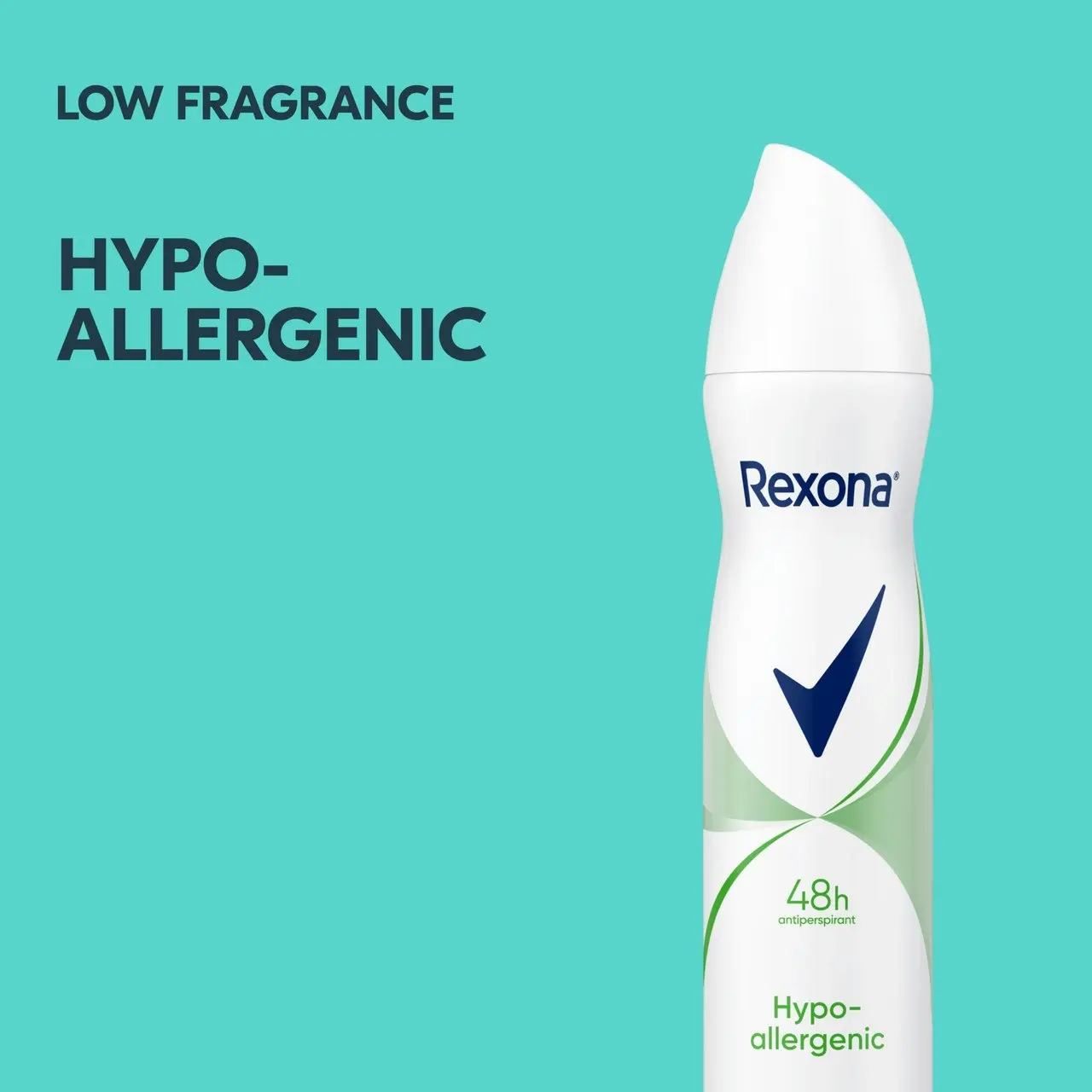 Rexona Women Deodorant aerosol antiperspirant Hypo-Allergenic 48-hour sweat and odour protection 250 mL