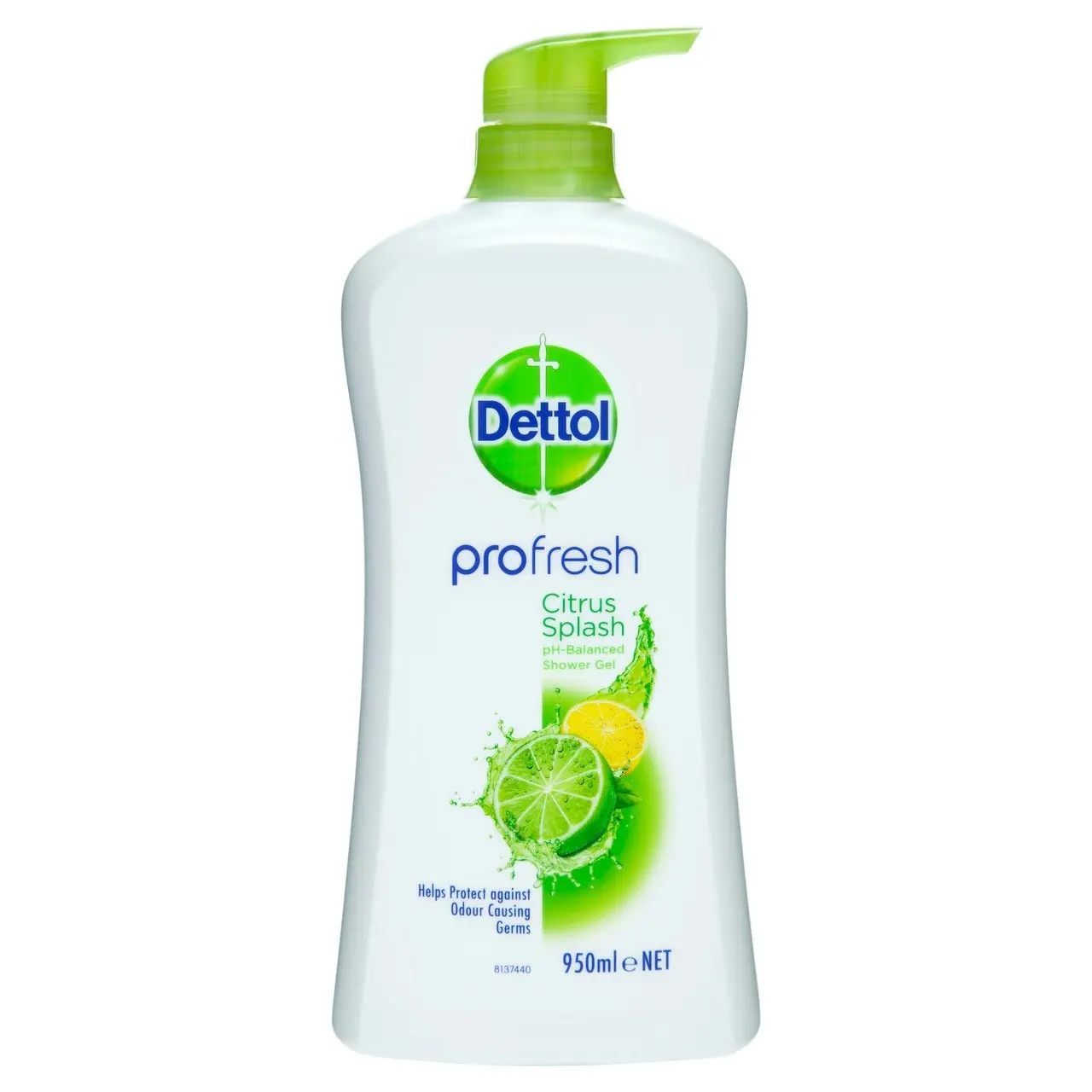 Dettol Profresh Shower Gel Body Wash Lemon and Lime 950mL