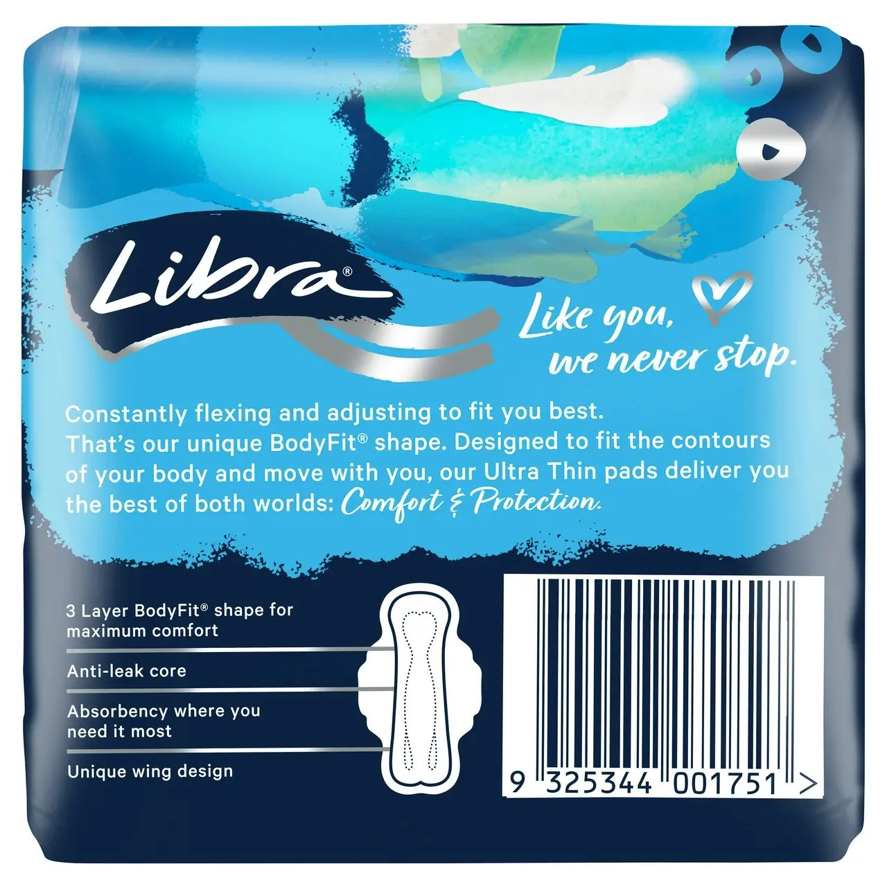 Libra Ultra Thin Pads Regular with Wings 14 pack