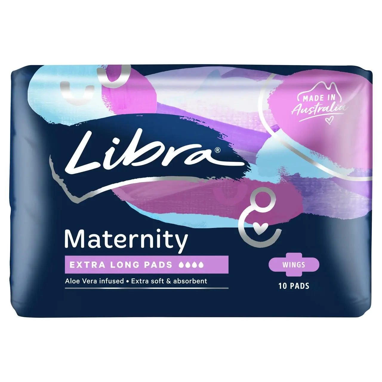 Libra Maternity Pads Extra Long  with Wings 10 pack