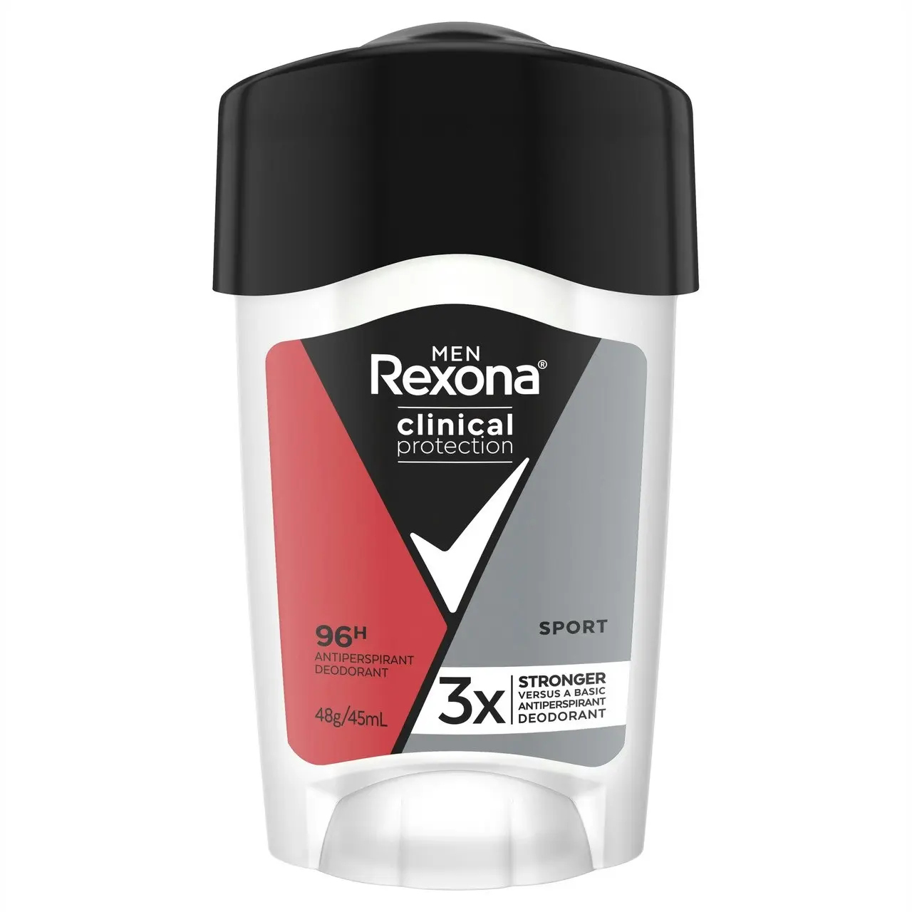 Rexona Men Clinical Protection Deodorant antiperspirant cream Sport for 3x stronger protection* 45 mL