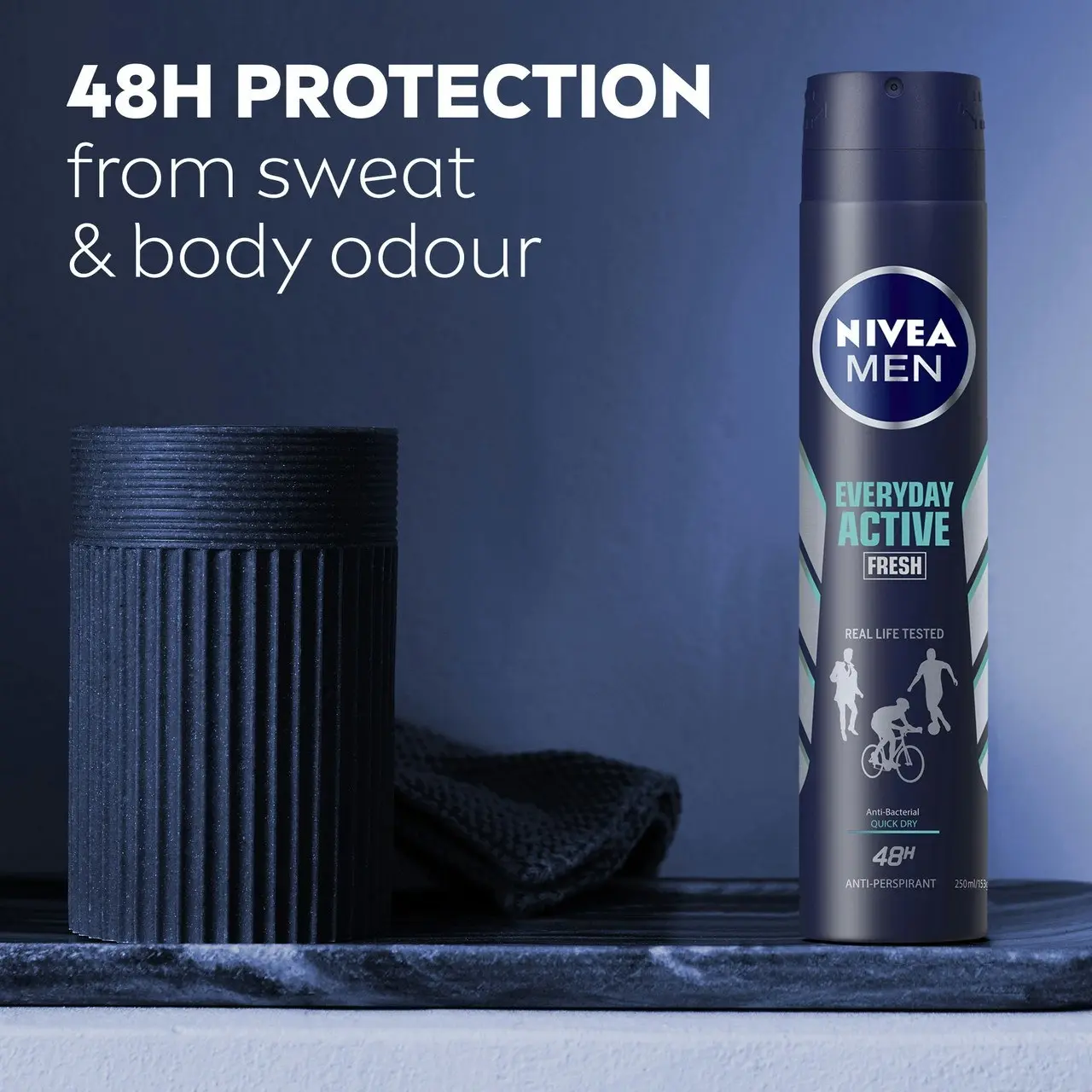 Nivea MEN Everyday Active Aerosol Fresh Deodorant 250ml