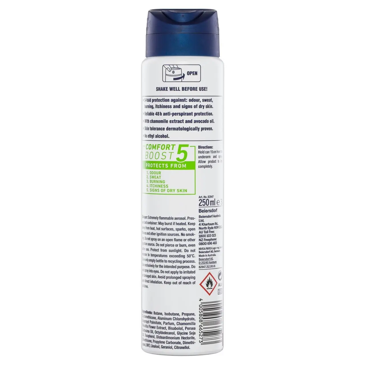 Nivea MEN Sensitive Protect Anti-Perspirant Aerosol 250ml