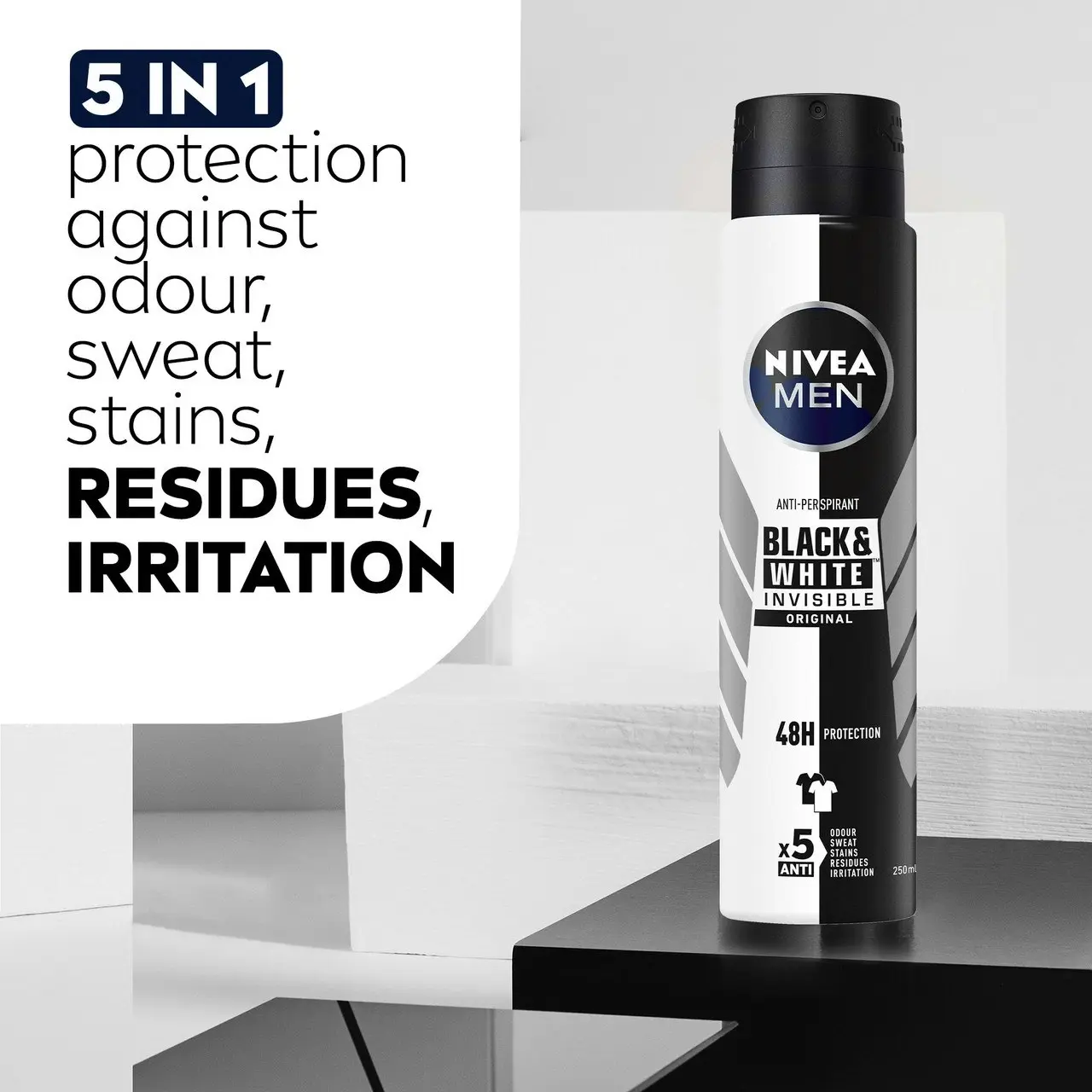 Nivea MEN Black & White Original Anti-perspirant Aerosol 250ml