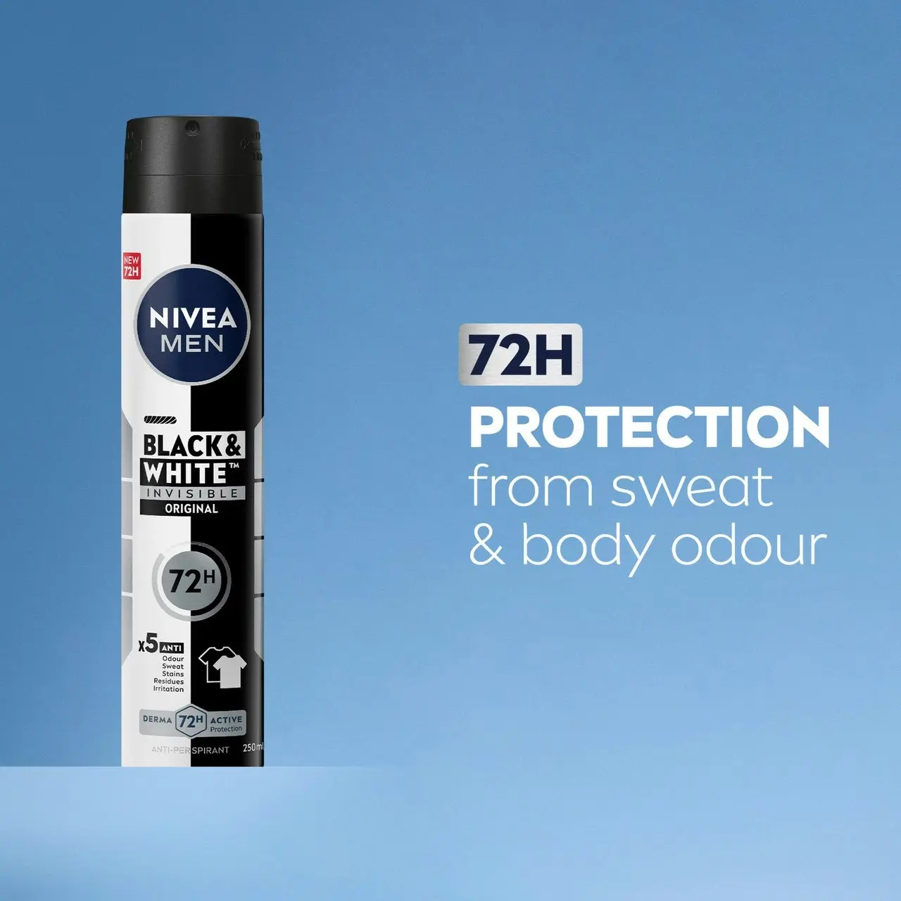 Nivea MEN Black & White Original Anti-perspirant Aerosol 250ml