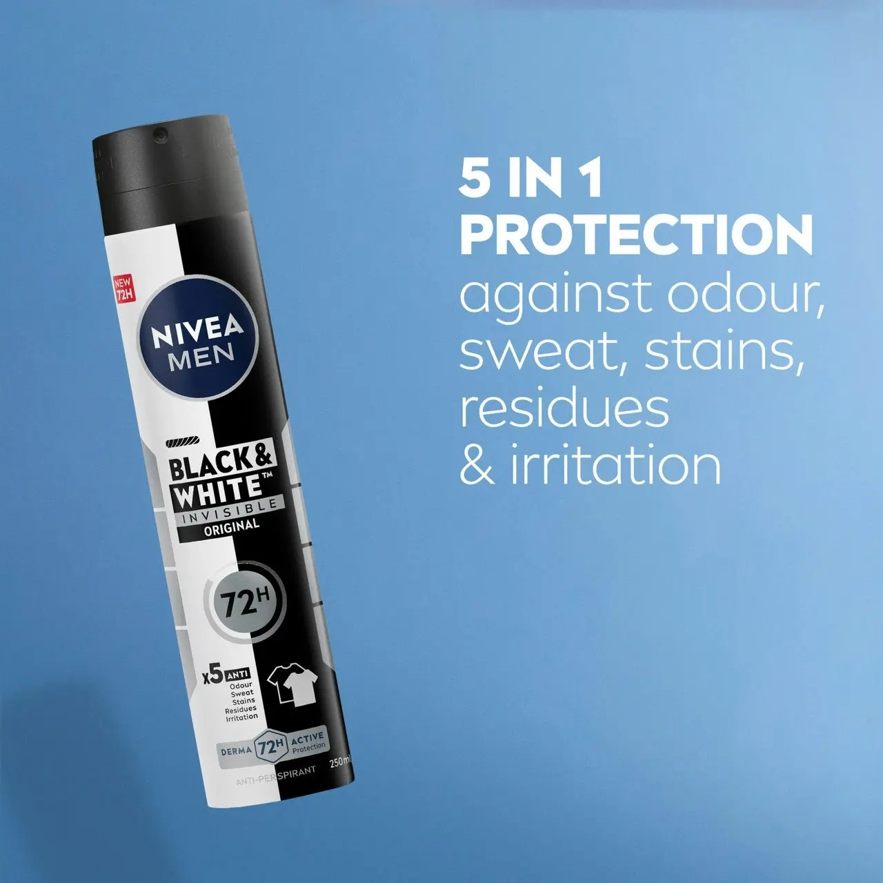 Nivea MEN Black & White Original Anti-perspirant Aerosol 250ml