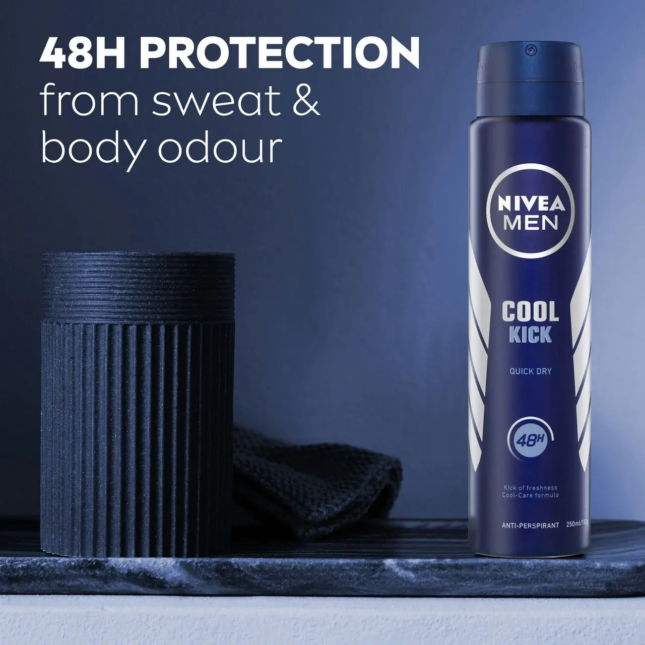 Nivea MEN Cool Kick Anti-Perspirant Aerosol Deodorant 250ml