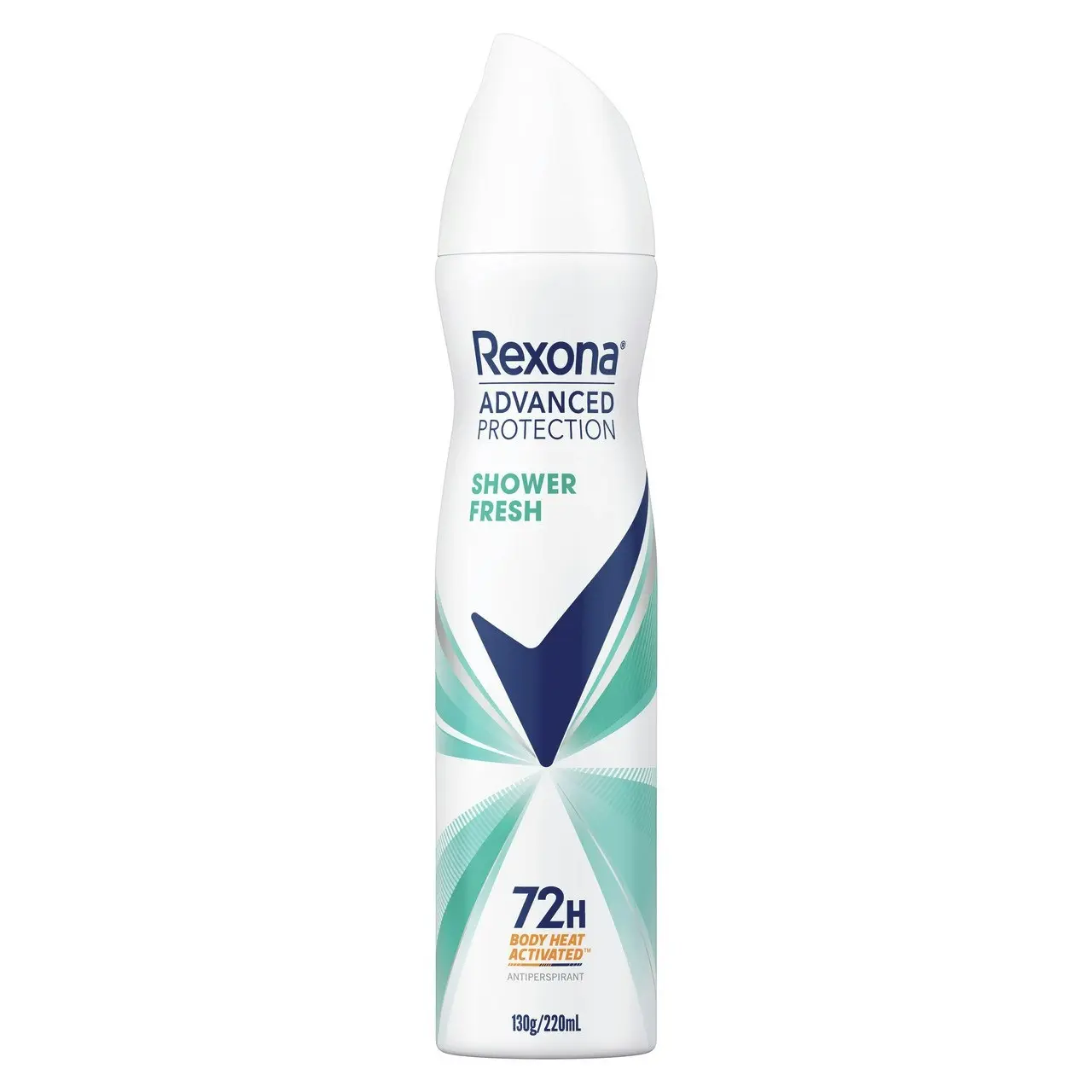 Rexona Women Advanced Antiperspirant Deodorant Aerosol Shower Fresh 72-Hour Protection 220ml