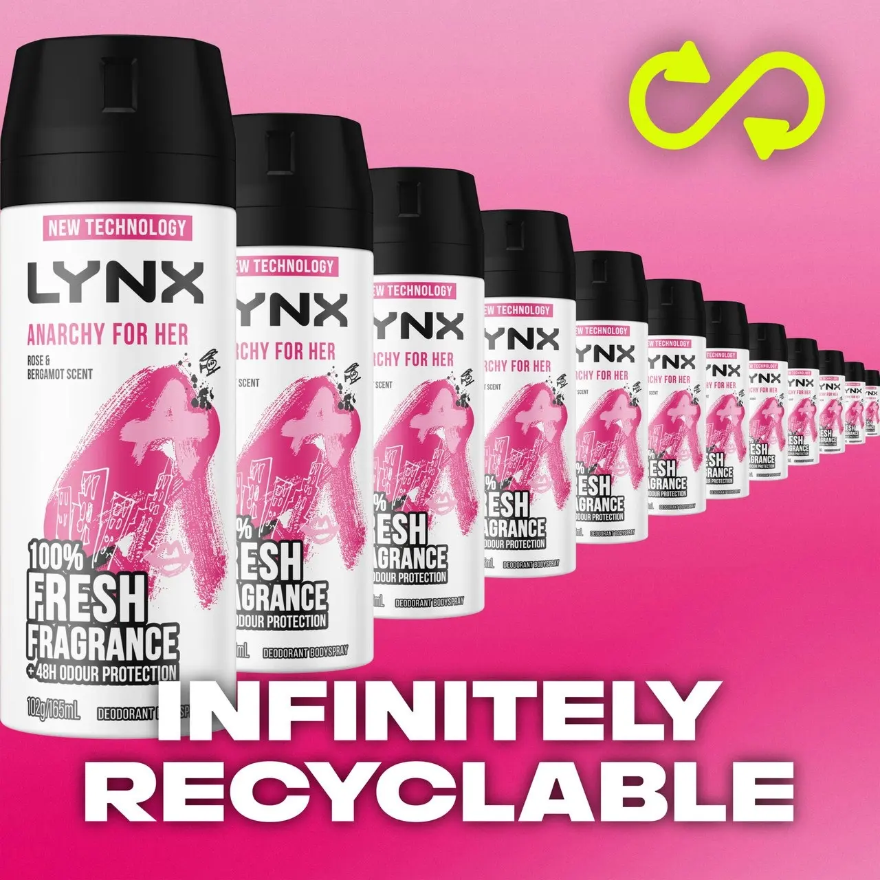 Lynx Deodorant Body Spray Anarchy For Her 165 ml