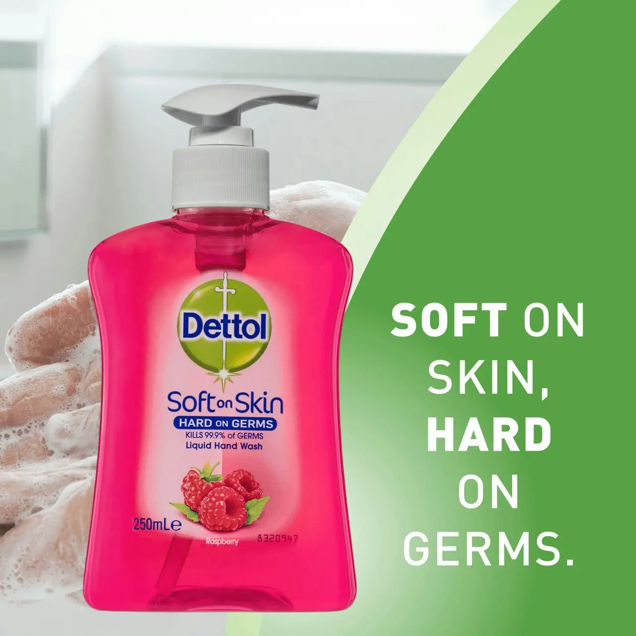 Dettol Antibacterial Liquid Hand Wash Pump Raspberry 250mL